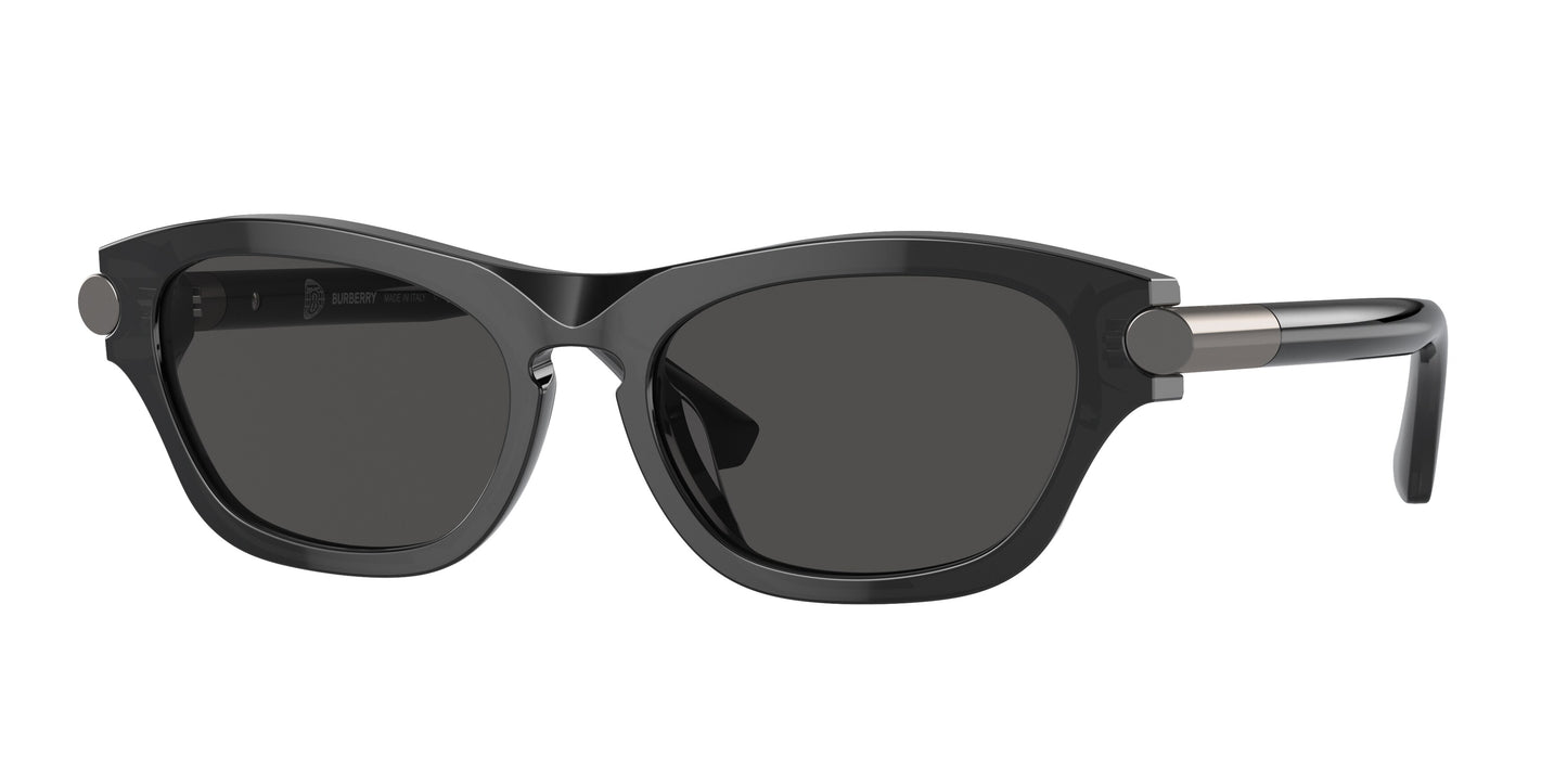 Burberry BE4430U in Transparent Grey/Dark grey