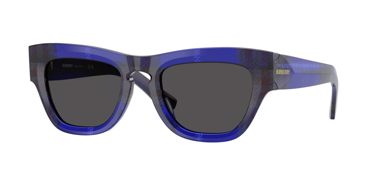 Burberry BE4440U in Check blue/Dark Grey