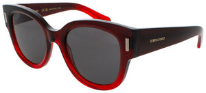 SALVATORE FERRAGAMO SF2007S-615 sunglasses in GRADIENT TRANSPARENT DARK RED