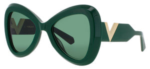 VALENTINO V-GOLD-III-VLS-138C-53 sunglasses in DARK GREEN/GOLD
