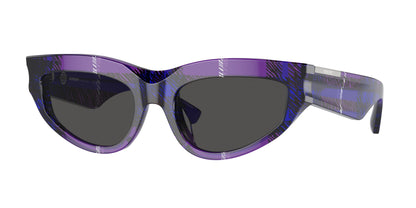 Burberry BE4425U in Check Violet/Dark Grey