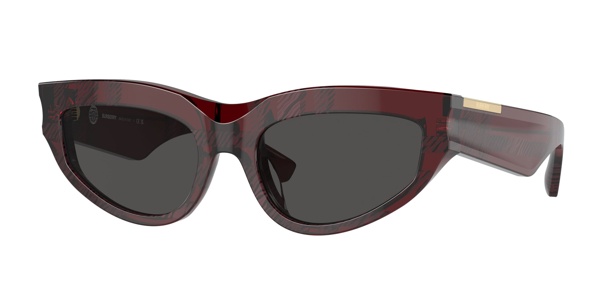 Burberry BE4425U in Check Red/Dark Grey