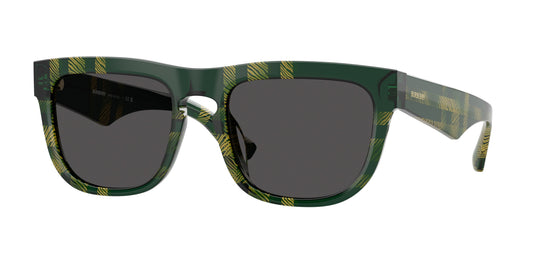 Burberry BE4431U in Checkered Green/Dark Grey