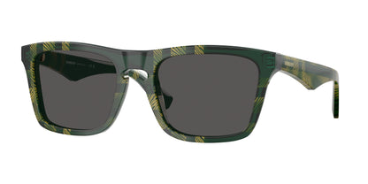 Burberry BE4434 in Check Green/Dark Grey
