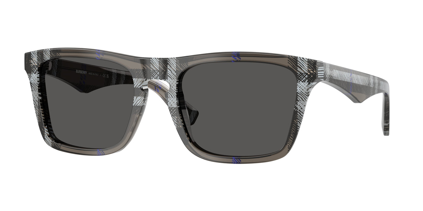 Burberry BE4434 in Lichen Checkered/Dark Grey
