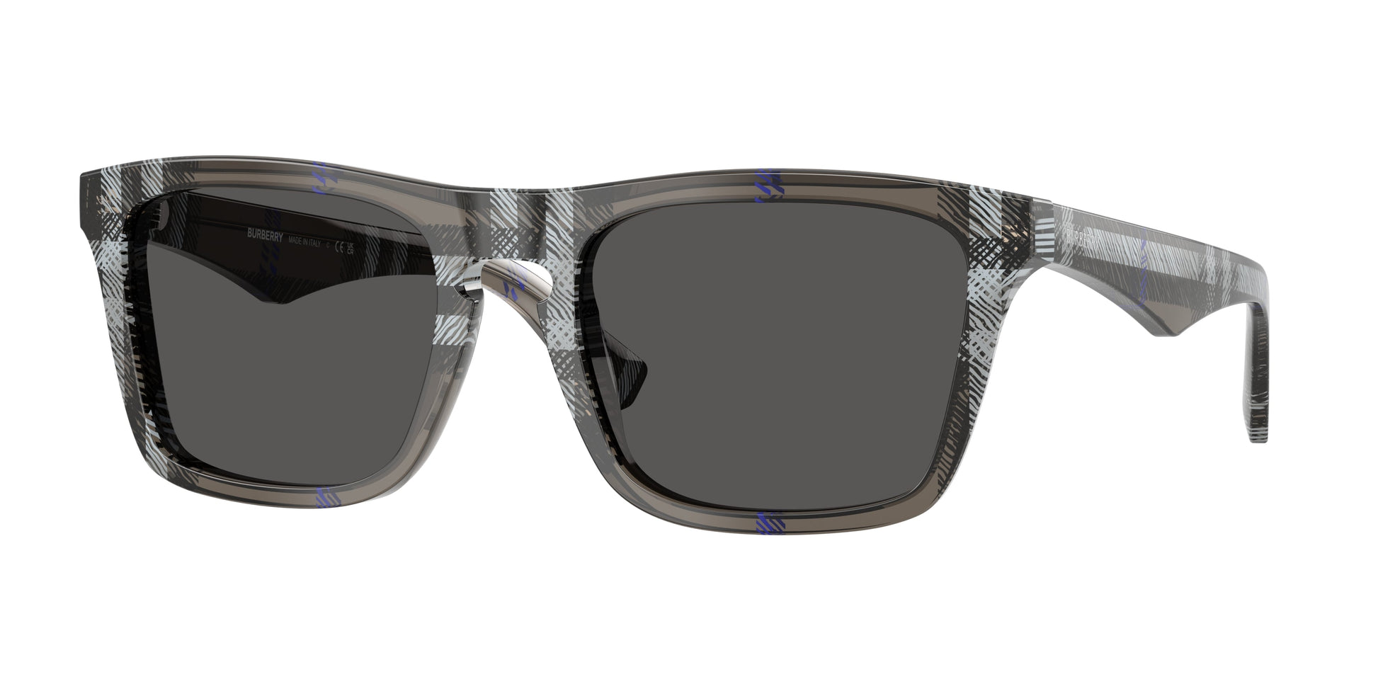 Burberry BE4434 in Lichen Checkered/Dark Grey