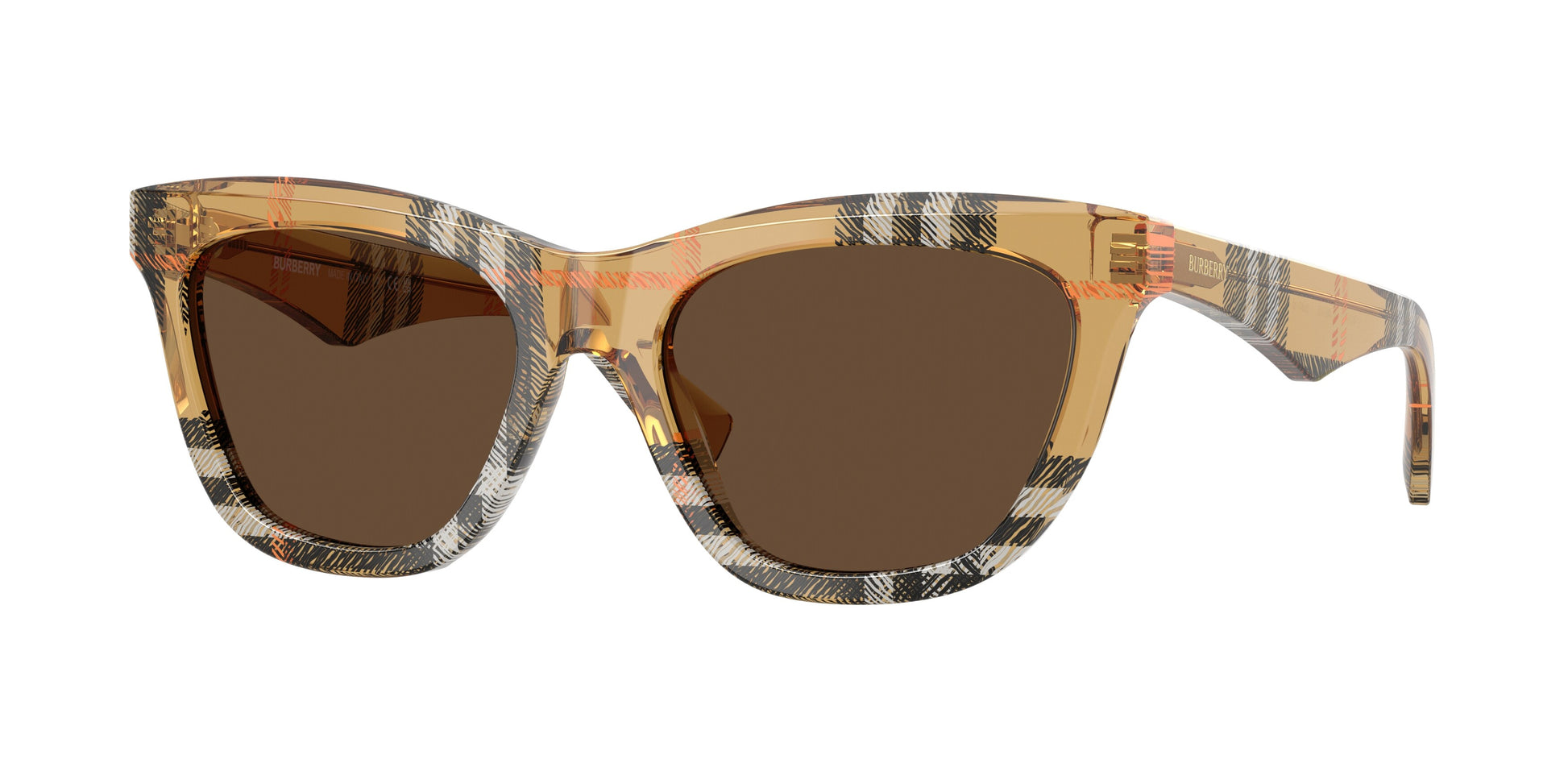 Burberry BE4435 in Check Sand/Dark Brown