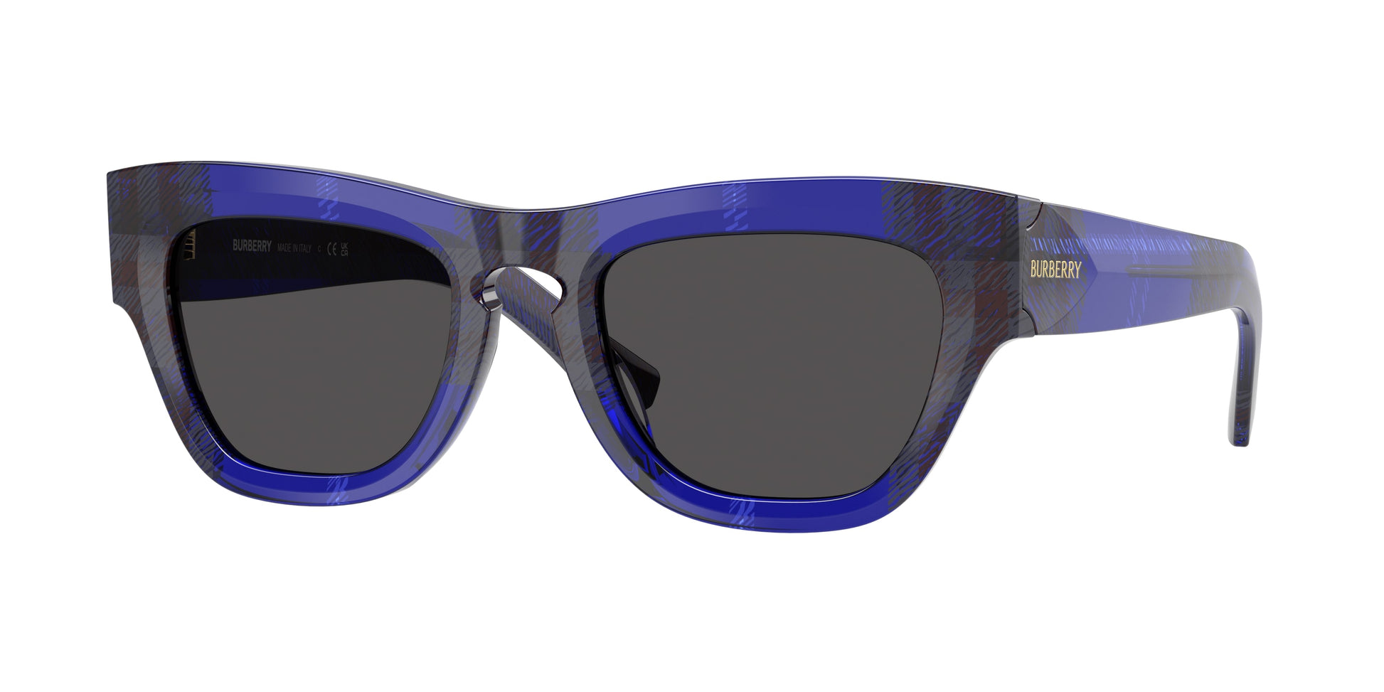 Burberry BE4440U in Check blue/Dark Grey
