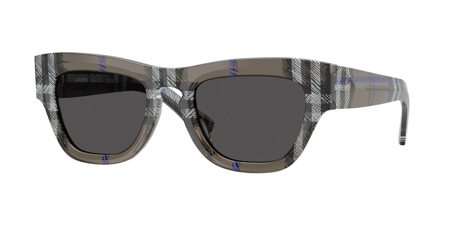 Burberry BE4440U in Check Lichen/Dark Grey