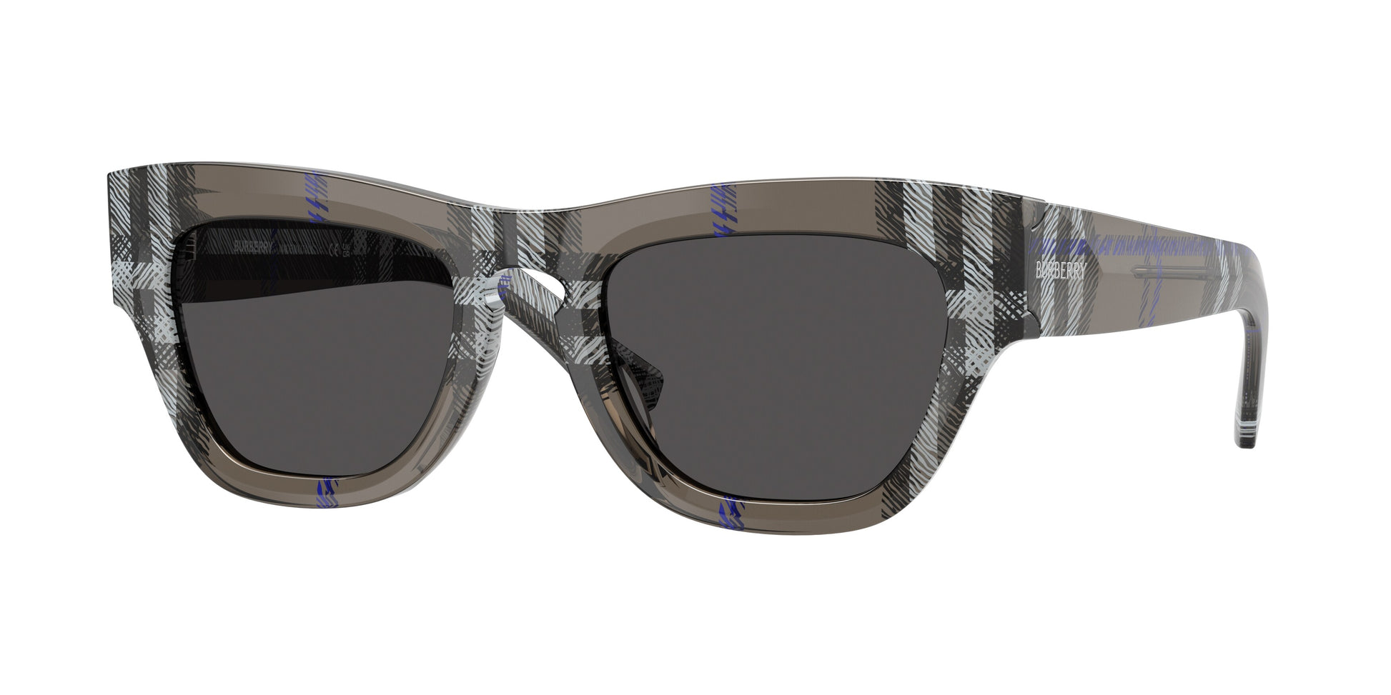 Burberry BE4440U in Check Lichen/Dark Grey