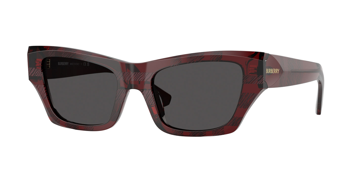 Burberry BE4441U in Check Red/Grey