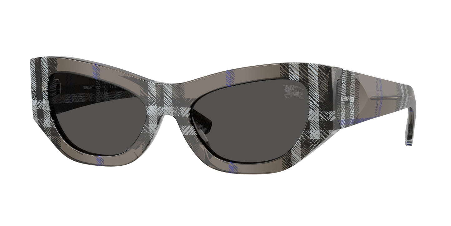 Burberry BE4450U in Check Lichen/Dark Grey