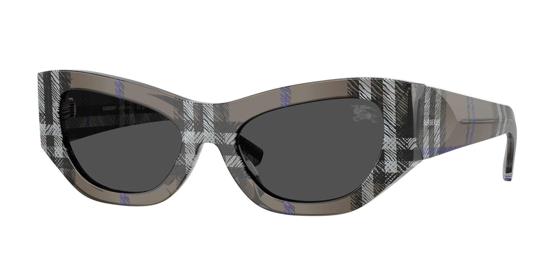 Burberry BE4450U in Check Lichen/Dark Grey