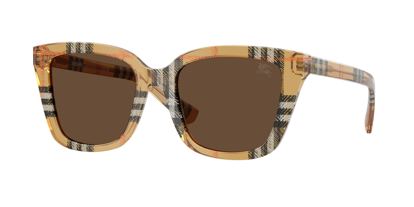 Burberry BE4487 in Check Sand/Dark Brown
