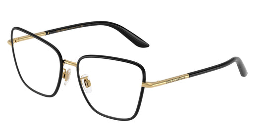 Dolce & Gabbana DG1359 GOLD/BLACK/clear demo lens eyeglasses