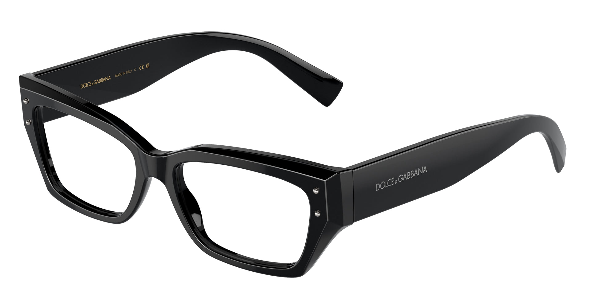 Dolce & Gabbana DG3387 BLACK/clear demo lens eyeglasses