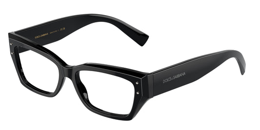 Dolce & Gabbana DG3387 BLACK/clear demo lens eyeglasses