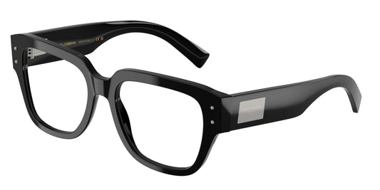 Dolce & Gabbana DG3405 BLACK/clear demo lens eyeglasses