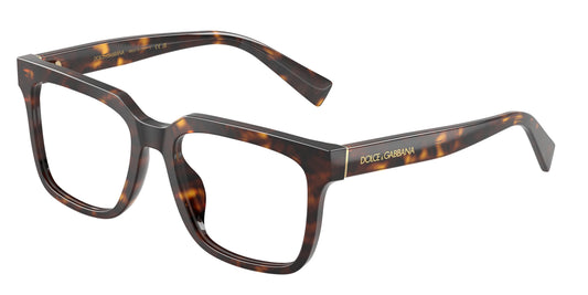 Dolce & Gabbana DG3422 HAVANA/Clear demo lens eyeglasses