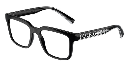 Dolce & Gabbana DG5101 BLACK/clear demo lens eyeglasses