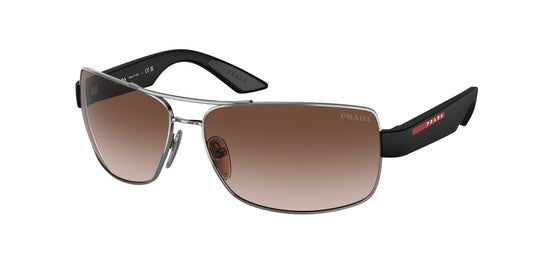 Prada Sport 50ZS Sunglasses Gunmetal/Gradient Brown