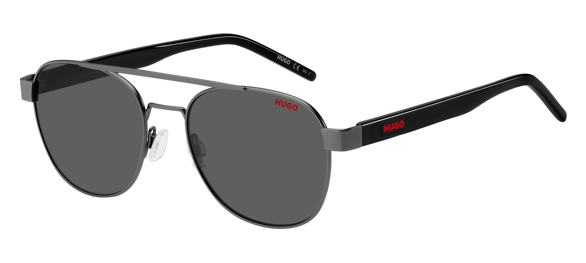 HUGO HG 1196/S in Matte Dark Ruthenium / Dark Grey