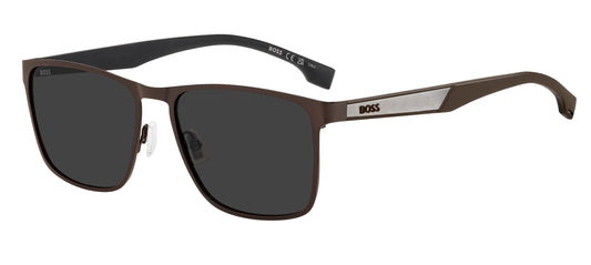 Hugo Boss 1826/S in Matte Brown Ruthenium / Grey