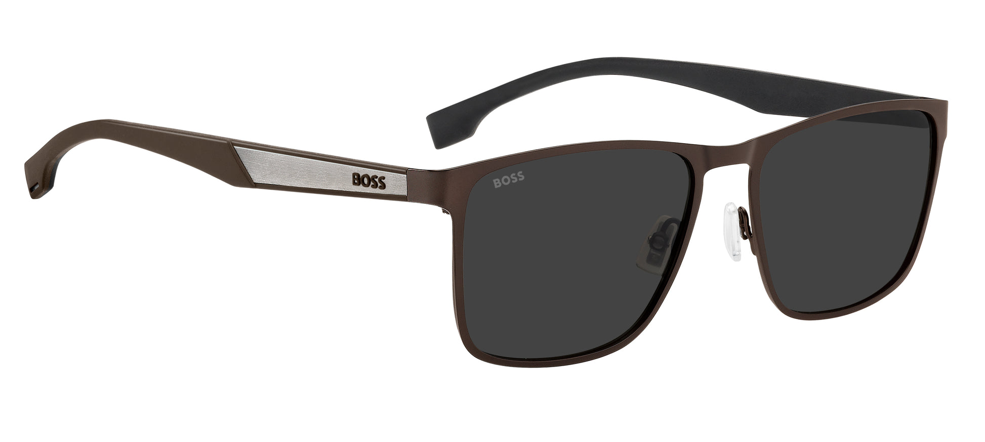 Hugo Boss 1826/S in Matte Brown Ruthenium / Grey - view 2