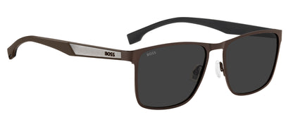 Hugo Boss 1826/S in Matte Brown Ruthenium / Grey - view 2