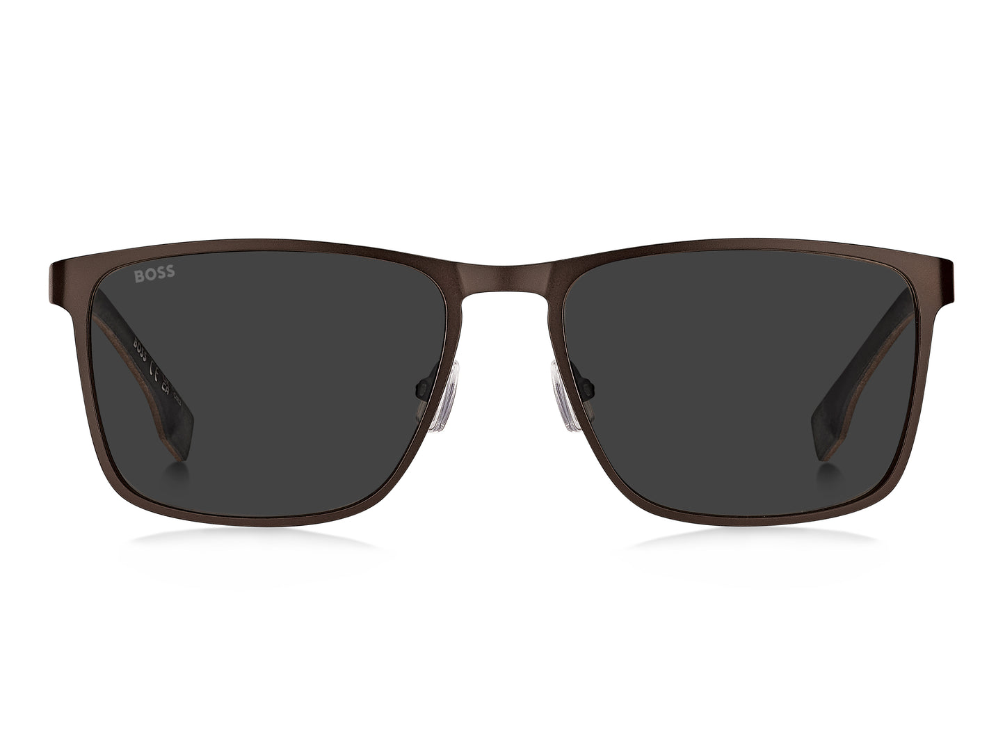 Hugo Boss 1826/S in Matte Brown Ruthenium / Grey - view 3