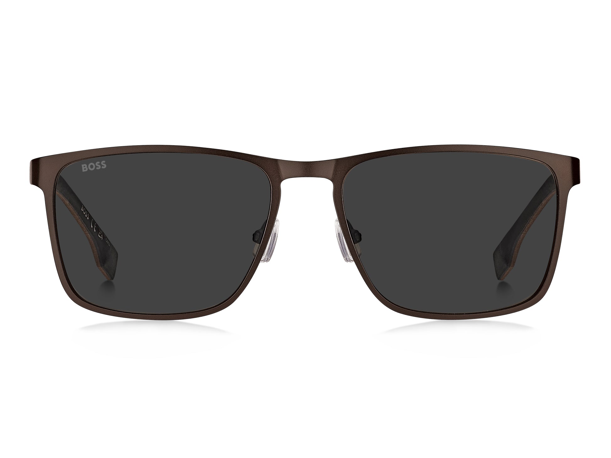Hugo Boss 1826/S in Matte Brown Ruthenium / Grey - view 3