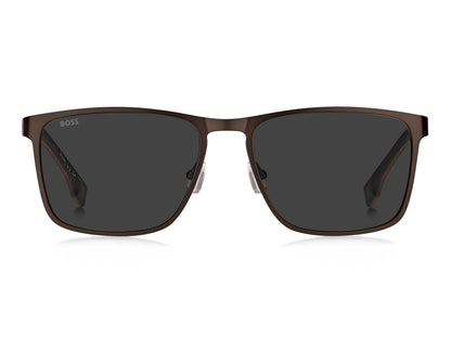 Hugo Boss 1826/S in Matte Brown Ruthenium / Grey - view 3