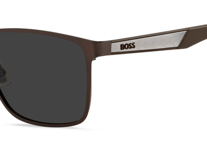 Hugo Boss 1826/S in Matte Brown Ruthenium / Grey - view 4
