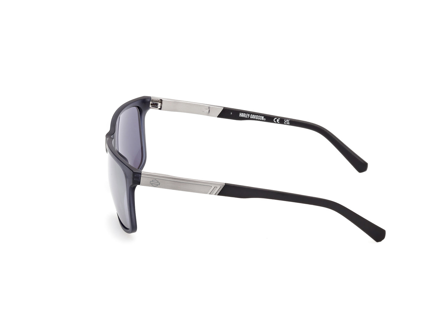 Harley Davidson HD00020 sunglasses in matte light blue / blue mirror