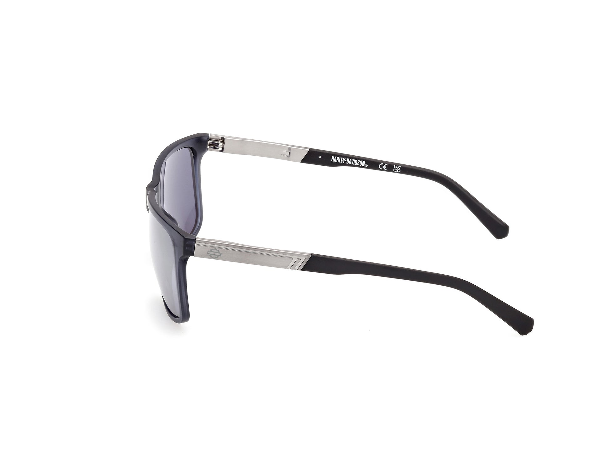 Harley Davidson HD00020 sunglasses in matte light blue / blue mirror