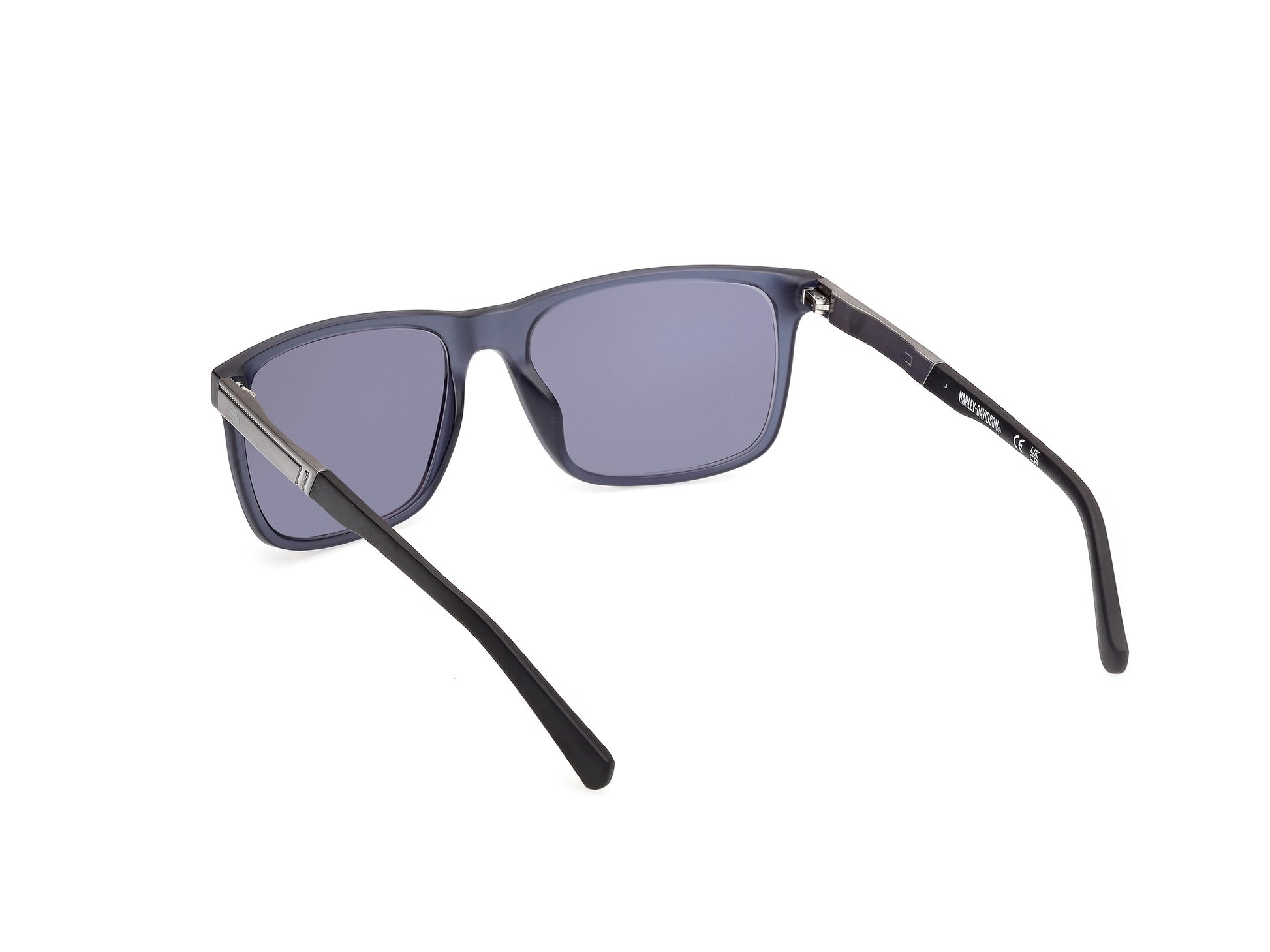 Harley Davidson HD00020 sunglasses in matte light blue / blue mirror