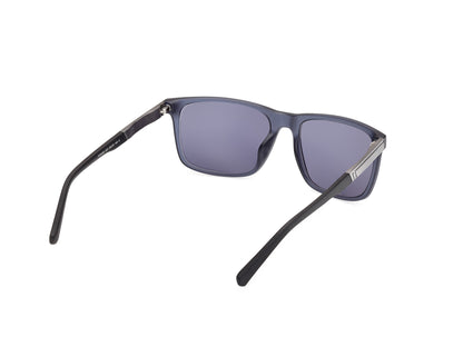 Harley Davidson HD00020 sunglasses in matte light blue / blue mirror