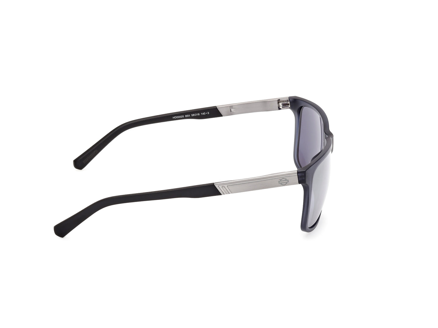 Harley Davidson HD00020 sunglasses in matte light blue / blue mirror
