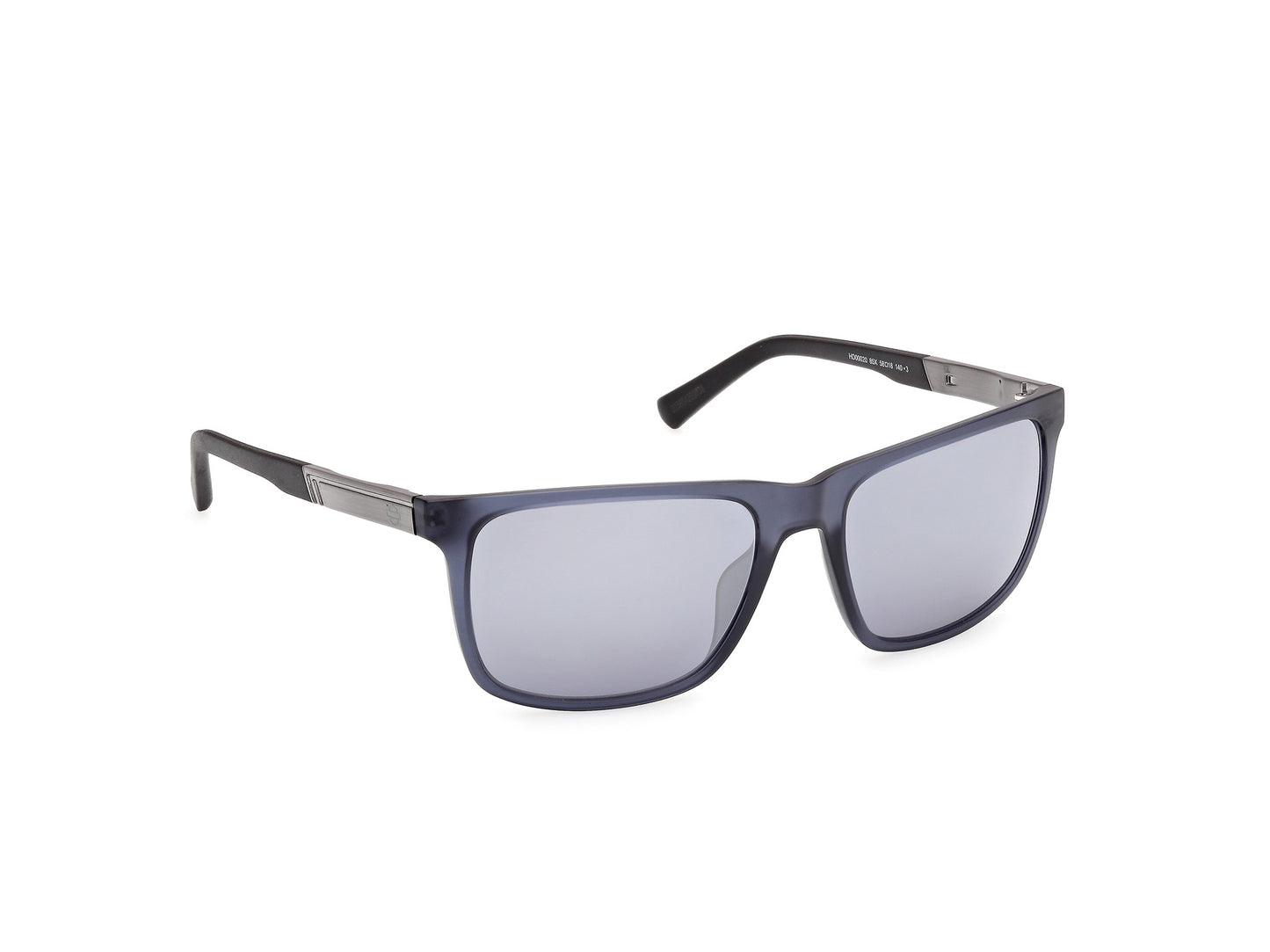 Harley Davidson HD00020 sunglasses in matte light blue / blue mirror