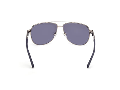 Harley Davidson HD00021 sunglasses in matte light nickeltin / blue mirror