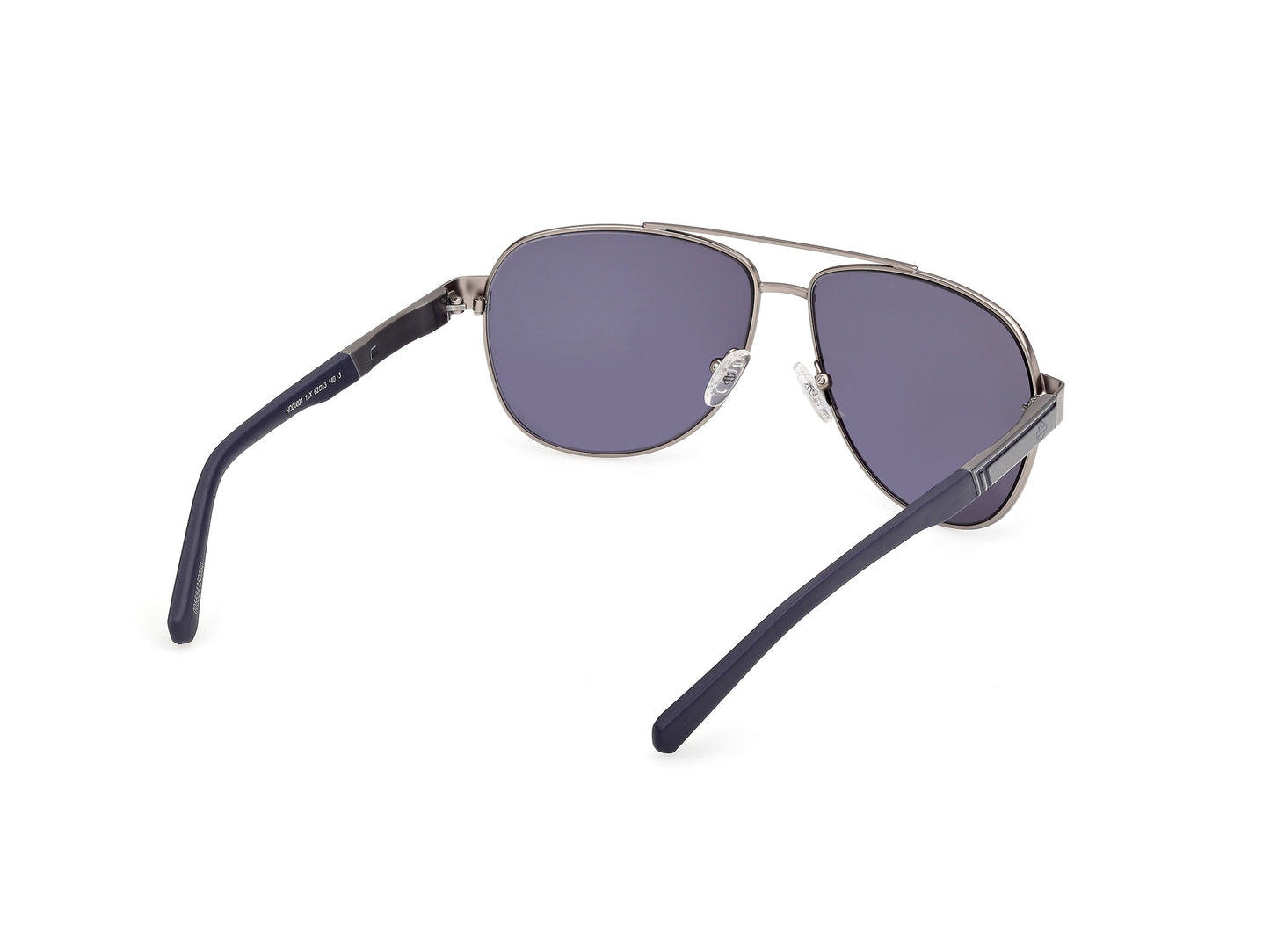Harley Davidson HD00021 sunglasses in matte light nickeltin / blue mirror