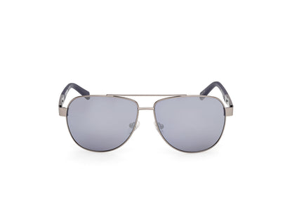Harley Davidson HD00021 sunglasses in matte light nickeltin / blue mirror