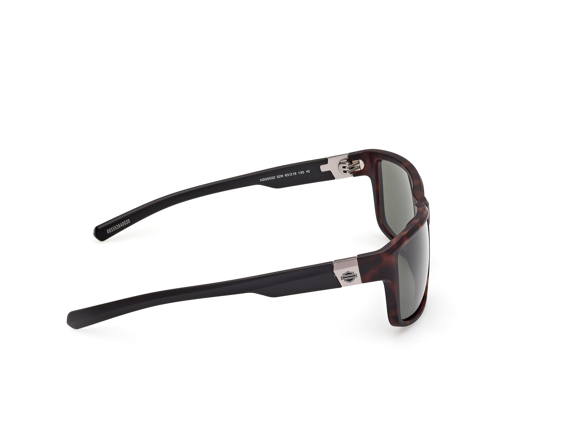 Harley Davidson HD00022 sunglasses in dark havana / green