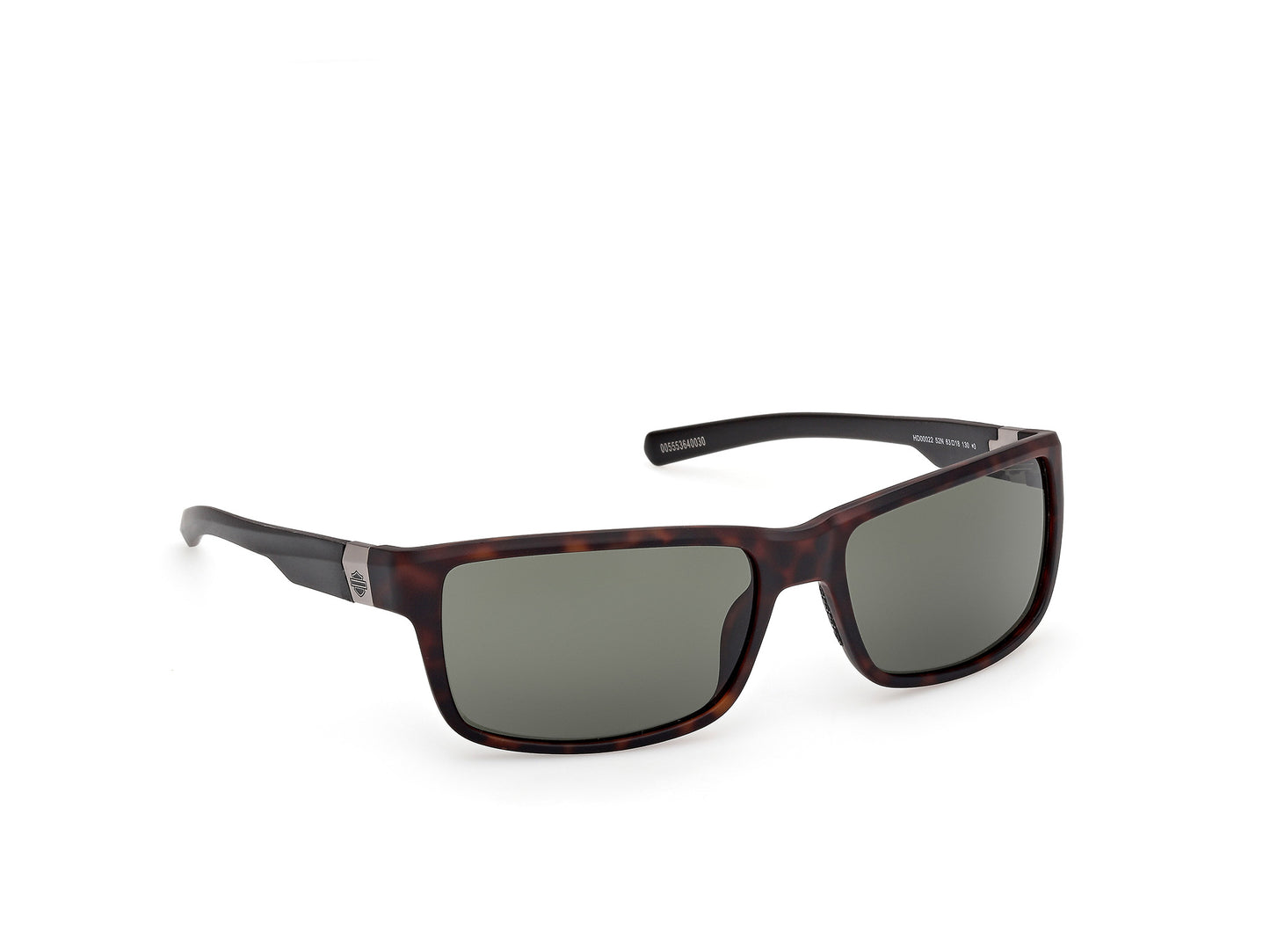 Harley Davidson HD00022 sunglasses in dark havana / green