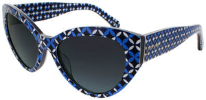 KATE SPADE PAISLEIGH/S-AU/9O sunglasses in BLUE PATTERN