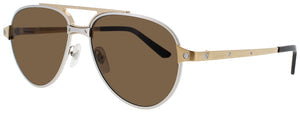 CARTIER CT0476S-008 sunglasses in SILVER